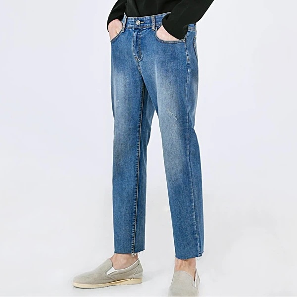 ジーンズ メンズ服 韓国ファッション ヴィンテージルック ジーンズ メンズ 快適カジュアルデニムスラックス デートルック デニムパンツ jeans for men