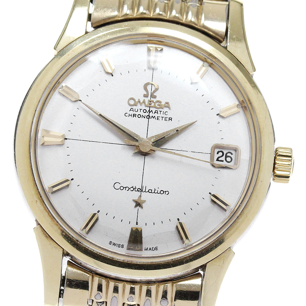 オメガ OMEGA 14393.61.SC コンステレーション cal.561 12角 リダンダイアル ライスブレス 自動巻き メンズ 保証書付き_836929【中古】