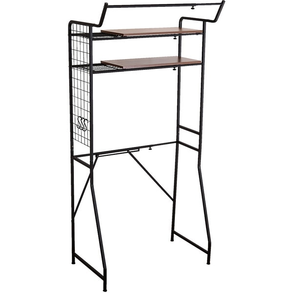 ホームテイスト LDR-T ヴィンテージ ランドリーラック 棚板タイプ ウォールナット メーカー直送