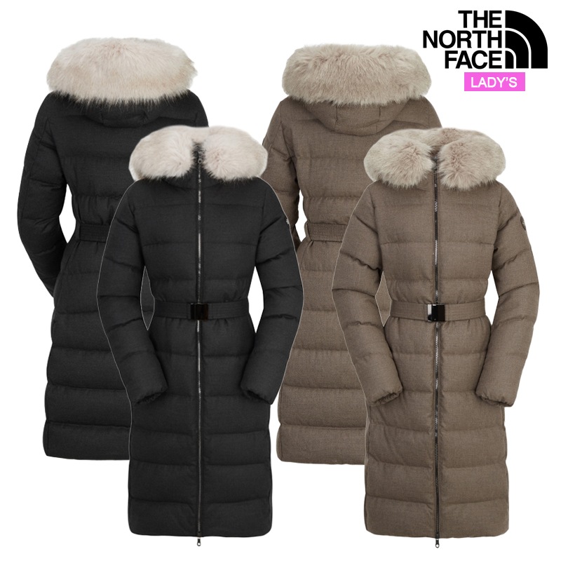 レディース マーラーナ ウール RDS ダウン コート NC1DQ80 日常 デイリー カジュアル アウトドア レギュラーフィット スタイル 大きい ロング ウエスト ベルト