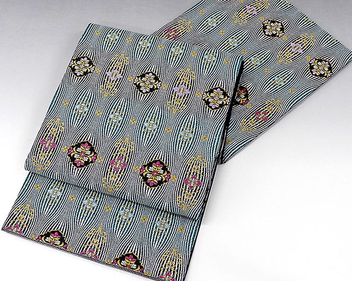 袋帯 新品仕立済 正絹 西陣 帯匠山下謹製 波衣 綴れ袋帯 新品 仕立て上がり 送料無料