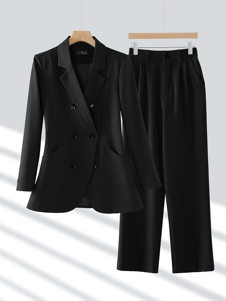 スーツ レディース ブラック 秋 新作 仕事用 ビジネス フォーマル 管理職