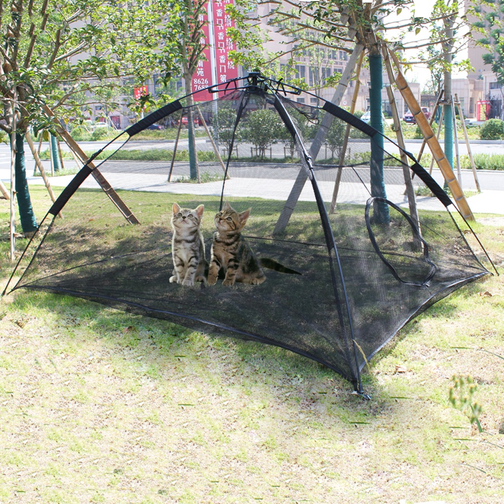 大きいペットテント折りたたみ式猫テント携帯用大型ワンタッチポップアップ屋内屋外用