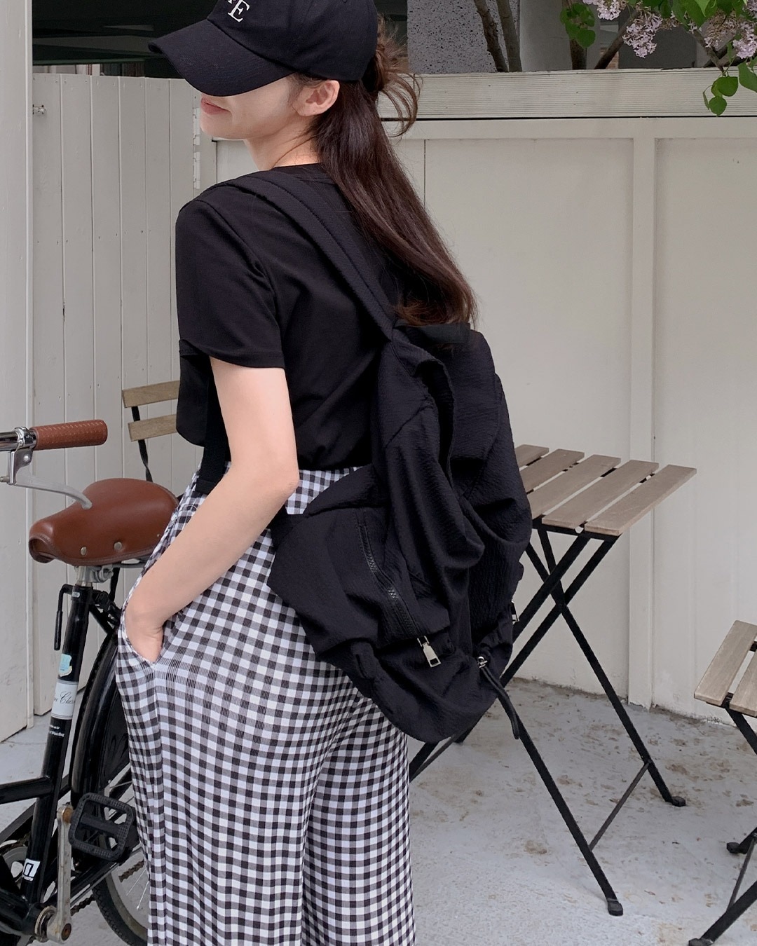 クランストリングバックパック韓国ファッション レディース