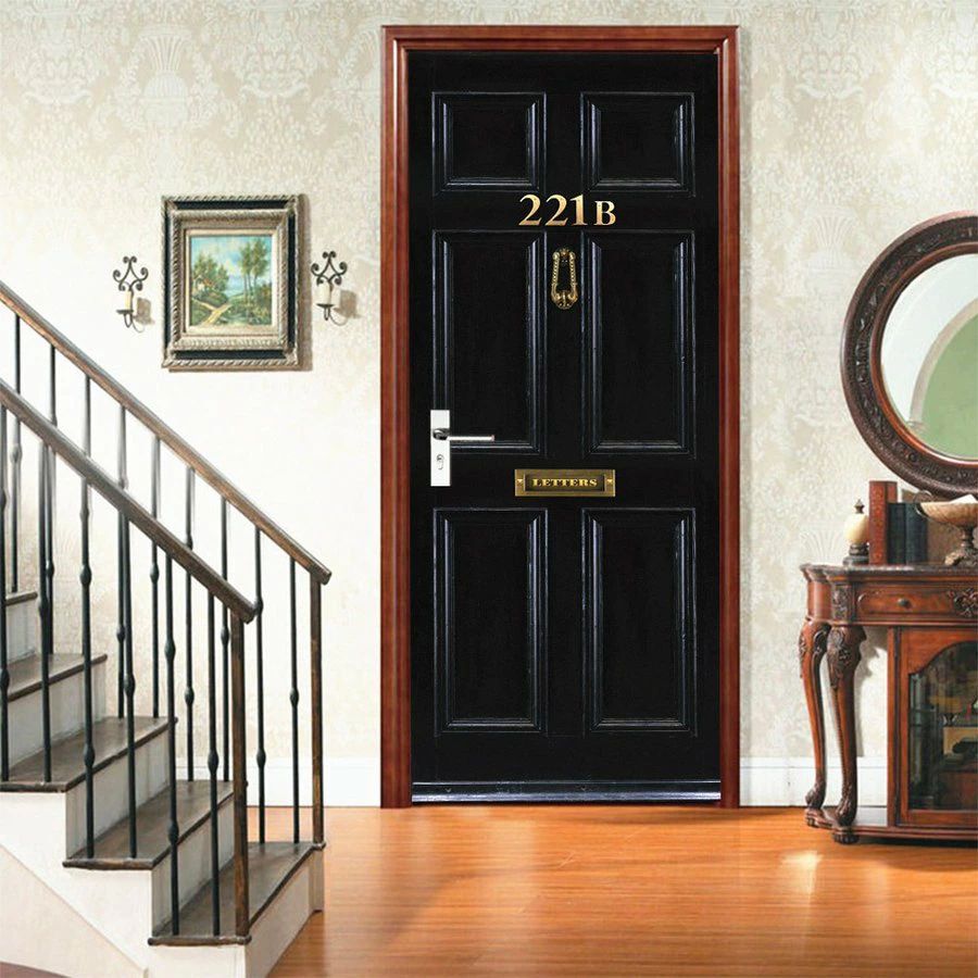 タイムセール欧米 レトロ 3D壁紙 しゃれ ステッカー ドアステッカー 壁画 自己粘着防水壁紙 インテリア リビングルーム 家 店舗 装飾欧米 レトロ