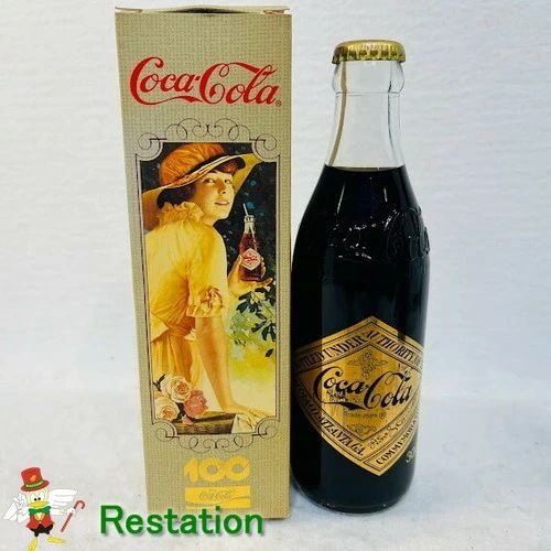 【中古】四国コカ・コーラ100周年非売品300mlゴールドラベル箱入り