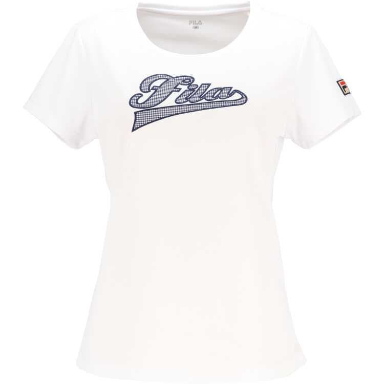 アップリケTシャツ（レディース） L ホワイト #VL2855-01