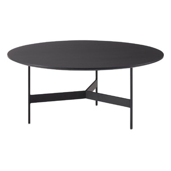 ラウンドテーブル ブラック 幅78×奥行き78×高さ33.5cm HIT-233BK