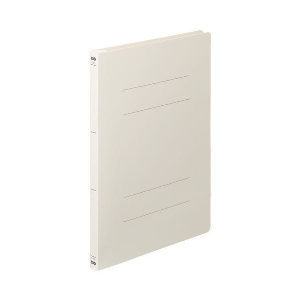 （まとめ） TANOSEE フラットファイル（PP） A4タテ 150枚収容 背幅17mm オフホワイト 1セット（25冊：5冊5パック） 2セット