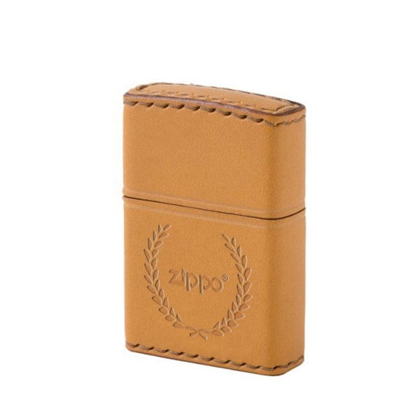 ZIPPO ジッポライター ジッポー ZIPPO LB-7 革巻き レザー 月桂樹 本革 牛革 キャ