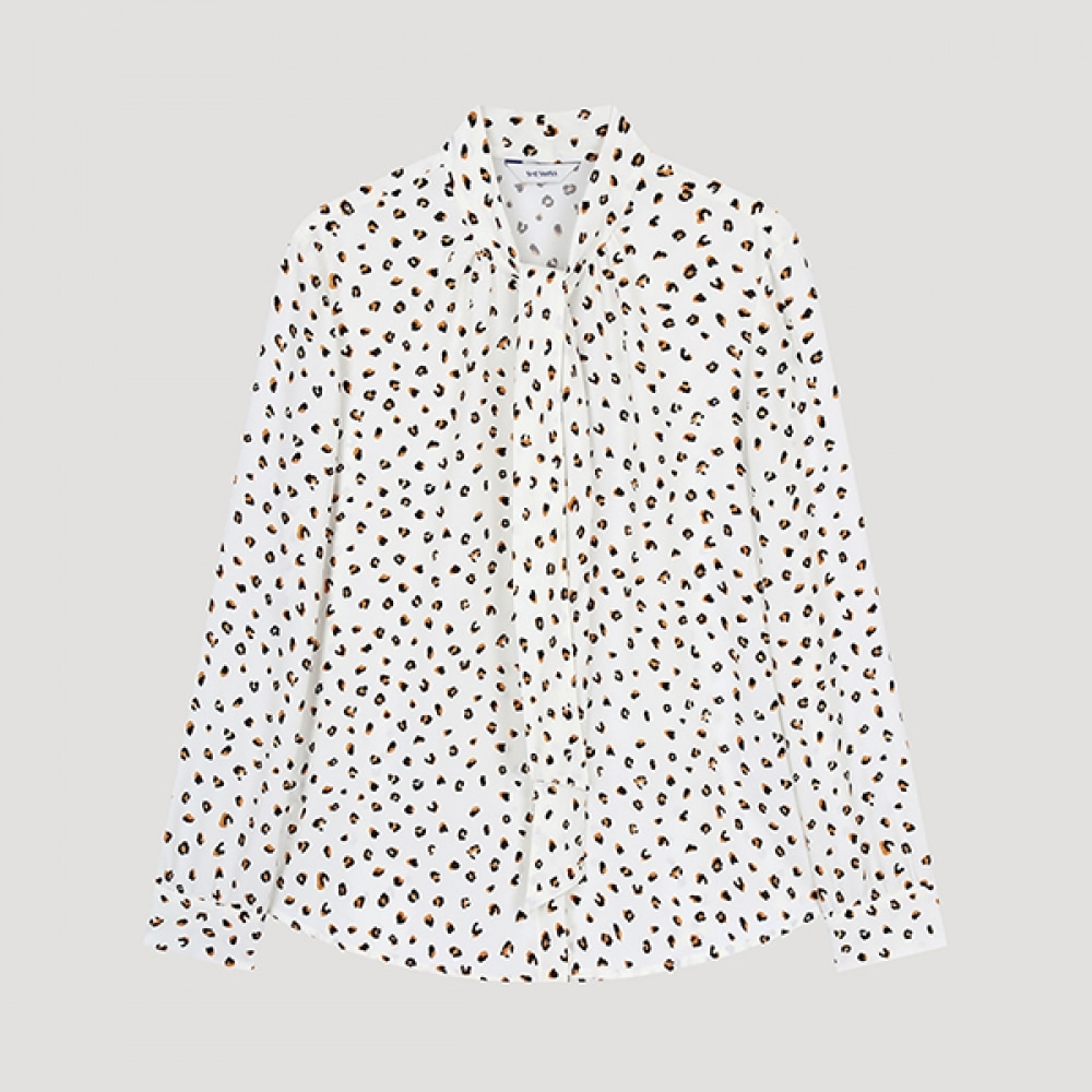 (シーズミス) シャーリングタイネックブラウス_swwblo42010_OW