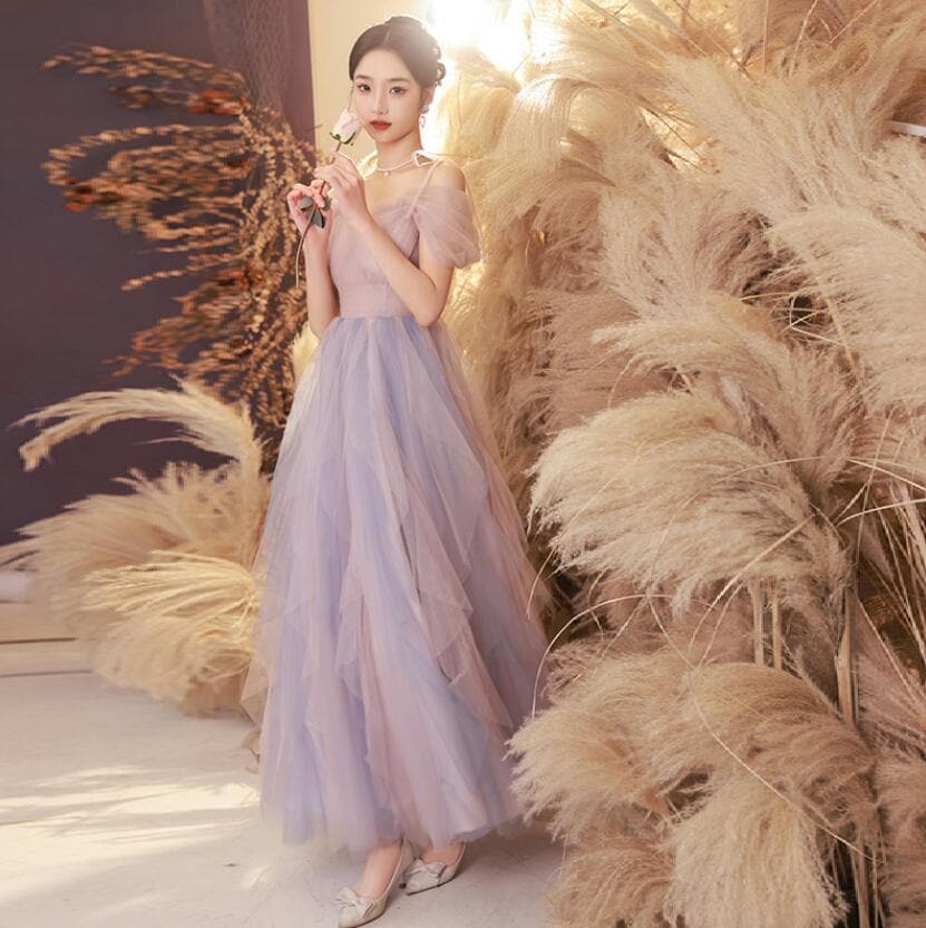 韓国風 イブニングドレス パーティードレス お嬢様 ロングドレス 二次会 エレガント 発表会 ピアノ 披露宴 高級感 袖ありワンピース お呼ばれ 姫系 宴会 謝恩会 着痩せ フォーマル 素敵 ハイエン