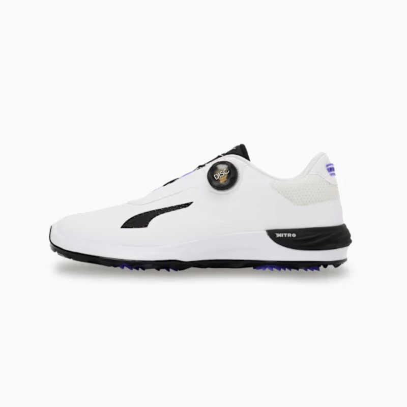 プーマ　ゴルフシューズ パワーアセンドニトロ ディスク スパイクレス [メンズ/25.5cm] PUMA White×PUMA Black×Dark Amethyst　31314602_25FW