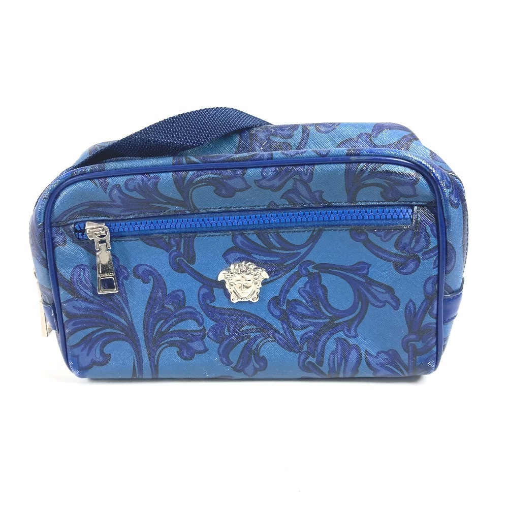 ショルダーバッグ メデューサ 斜め掛け カバン ポシェット レザー ブルー 13,860円