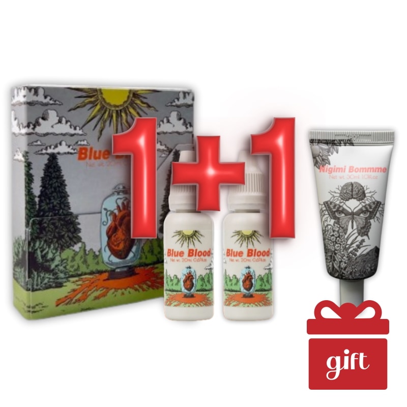 【保湿・ツヤ肌ケア セット】アクセンダブルーブラッド 20ml×2 ＋ニギミ ボンム クリーム30ml 透明感とハリを与える韓国コスメ 2ステップ保湿ケアAXENDA