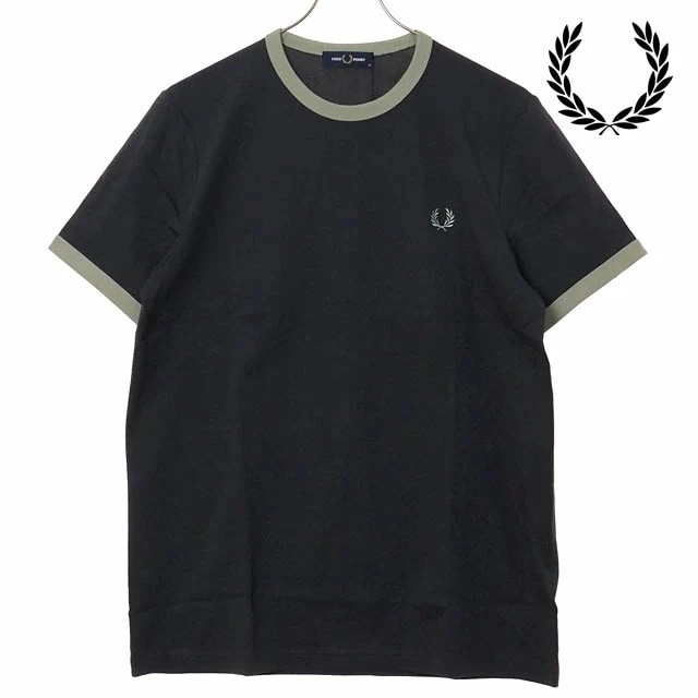 メール便 メンズ リンガーTシャツ [M3519-32B] トップス 半袖 クルーネック グレー ANCHOR-GREY/SEAGRASS 正規取扱店
