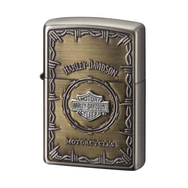 Zippo ジッポー 彫刻 Zippoライター ジッポライター オイルライター ハーレーダビッドソン HDP-67 Sメタル バー＆シールド