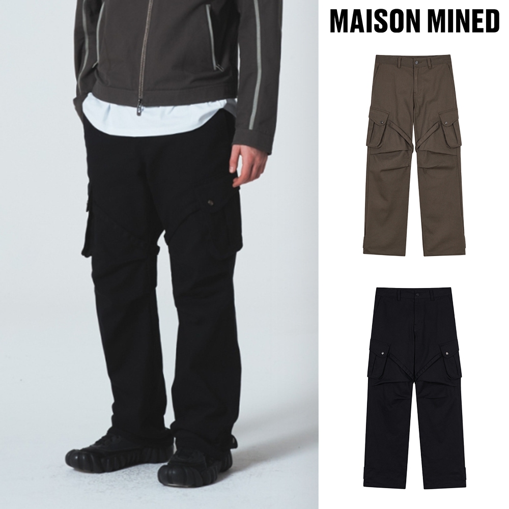 【MAISON MINED】 NESSO STRAP CARGO PANTS