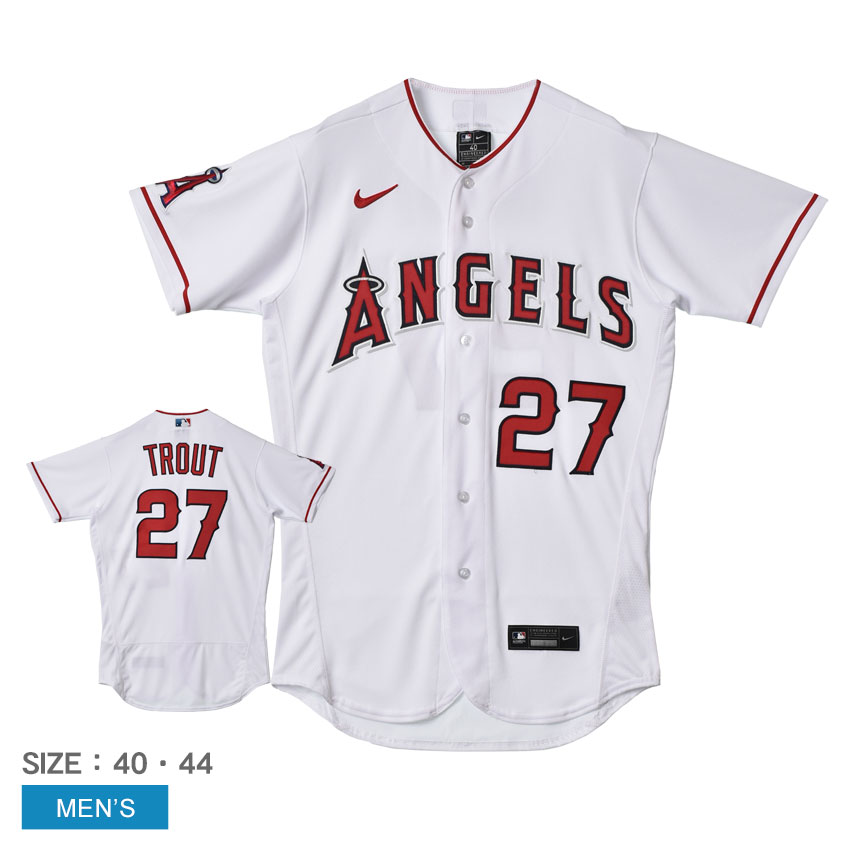 8900-AN11-AN9-T27 メンズ マイクトラウト ロサンゼルスエンゼルス MLB 半袖 メジャーリーグ 公式アイテム ベースボールシャツ 野球 ベースボール ZSPO