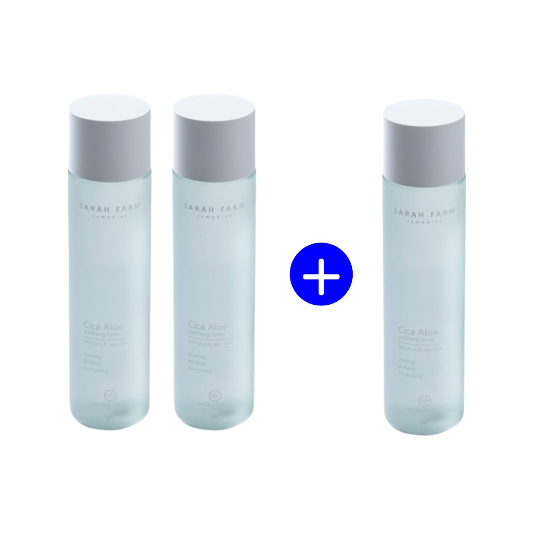 サラファーム シカアロエ スージングトナー 200ml 2＋1セット 7,980円