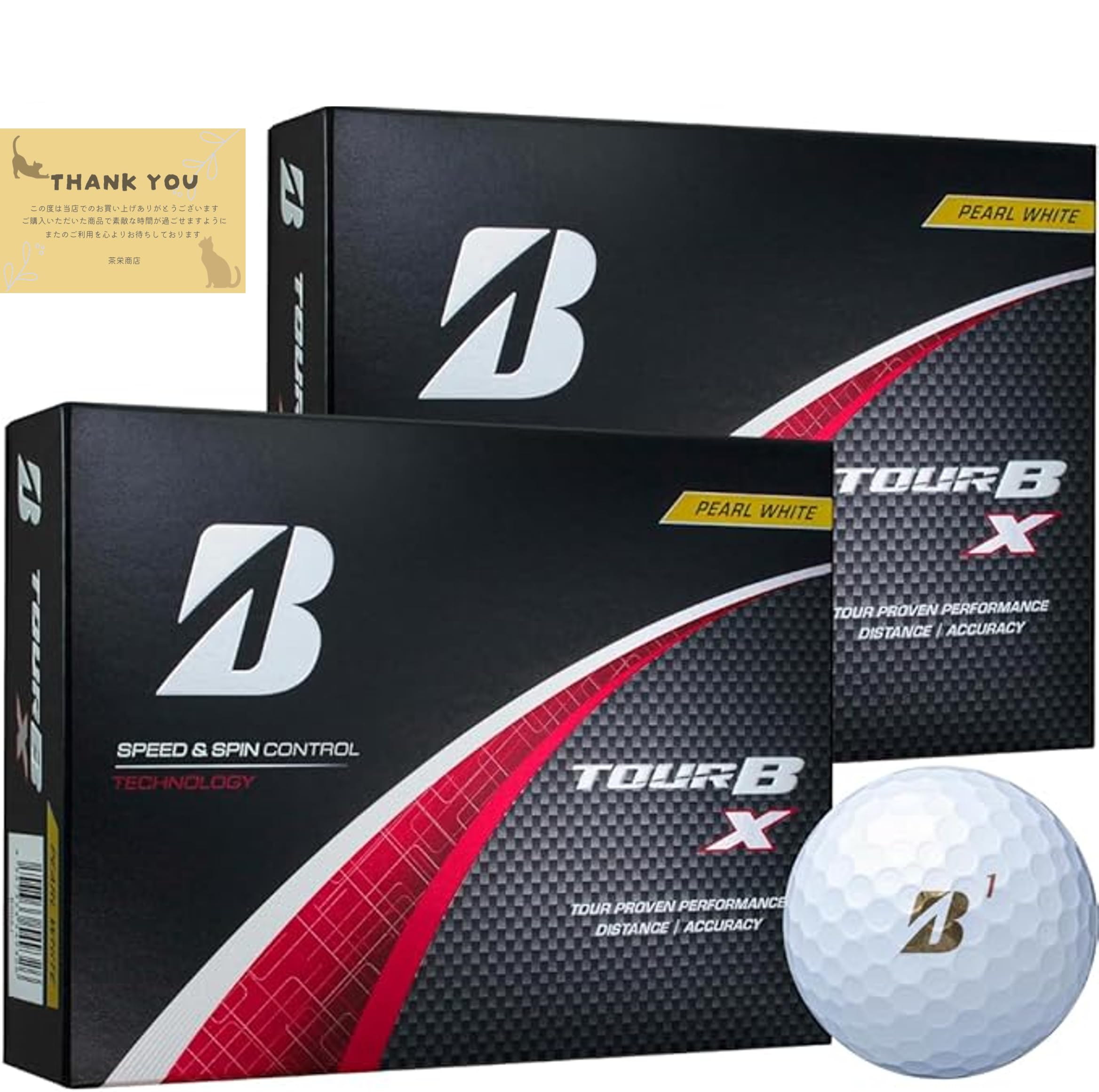 ブリヂストン ゴルフボール TOUR B X WHITE パールホワイト (B4GXJ ツアー B XJ)2024年 モデル ２ダース 24球 オリジナルサンクスカード付 10,619円