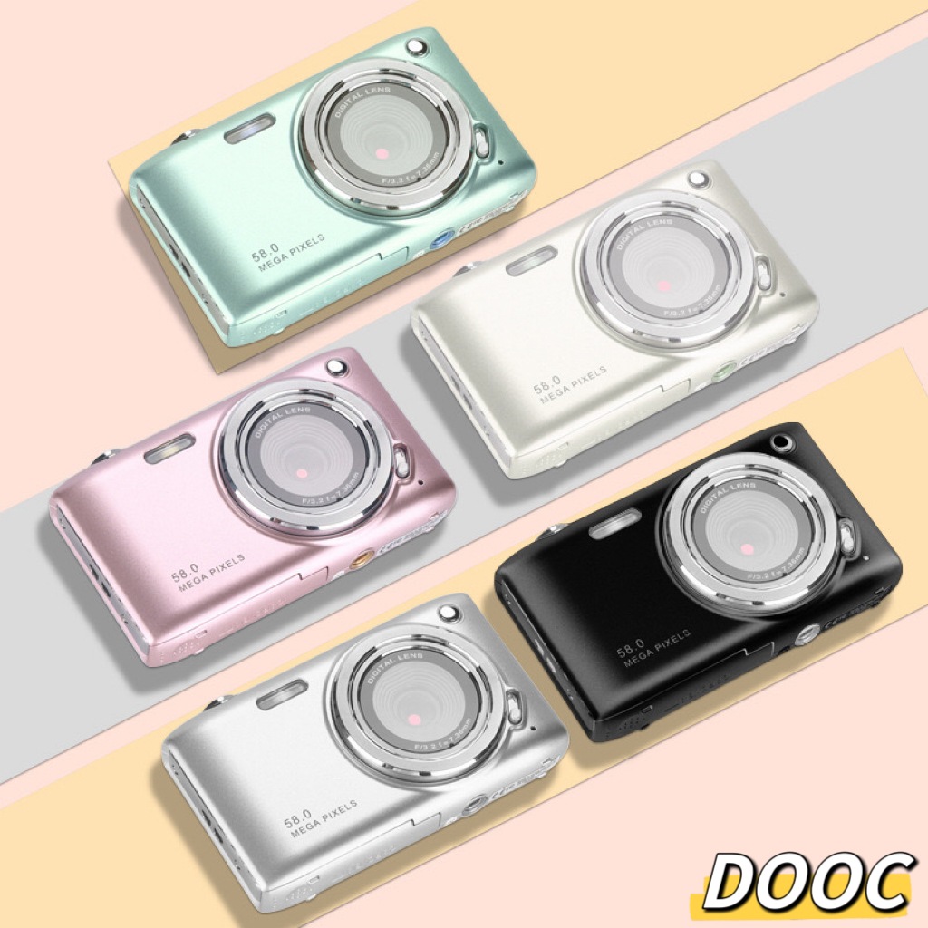 デジタルカメラ デジカメ ビデオカメラ キッズカメラ 小型 軽量 5800万画素 4k録画 16倍ズーム 2.88インチIPS画面 手ぶれ補正 撮影 高画質 初心者 子供