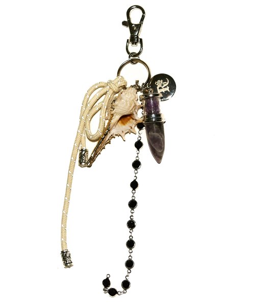 【RSSC】 AMETHYST SHELL KEY CHAIN