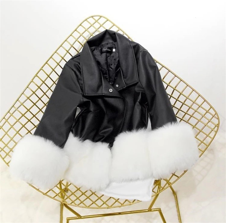 レビュー続々激安セール スタイル オシャレ ゆったりする 縫付 ファッション 気質 コート 短いスタイル 暖かい スプライシング コート 単列2ボタン 七分袖797