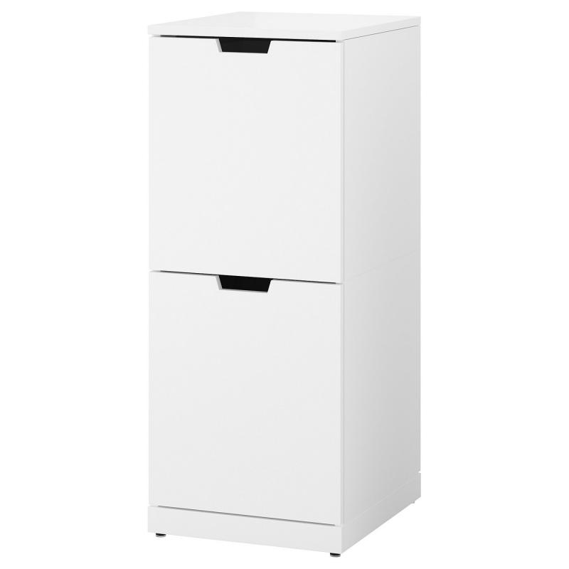 NORDLI ノールドリ チェスト（引き出し×2） - ホワイト 40x99cm