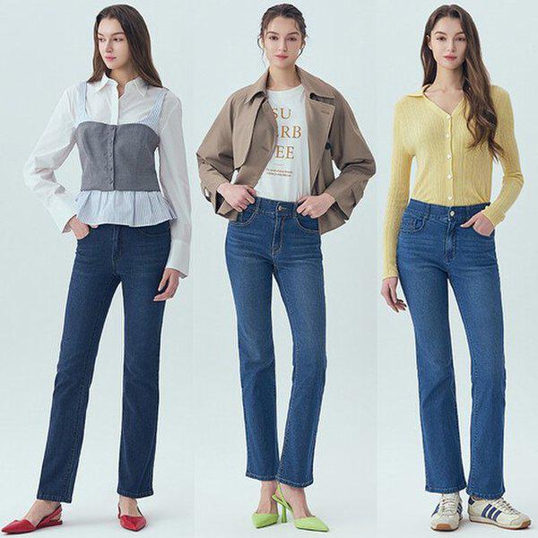 26SS 女性 春 ライクラ ブーツカット デニム 3種_638102