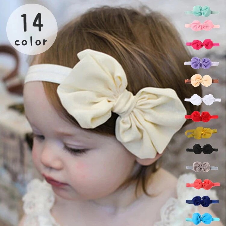【超お得1つ買うと10個もらえる】急速出荷リボン ベビー 赤ちゃん 新生児 子供 キッズ 女の子 ヘアアクセサリー ファッション小物 無地 か