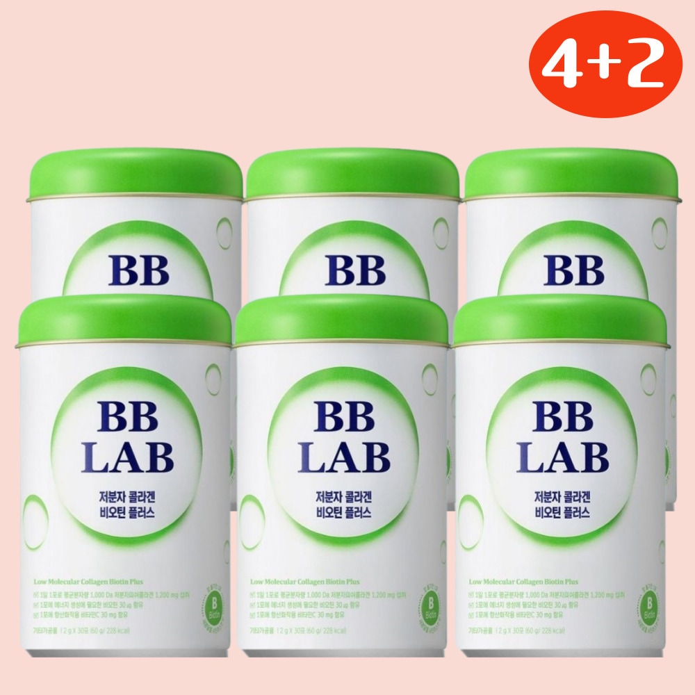 【6本】BBBLAB低分子コラーゲンビオチンプラス（2gx30P）おいしいコラーゲンパウダーサプリメント 健康食品 韓国人気食品 10,912円