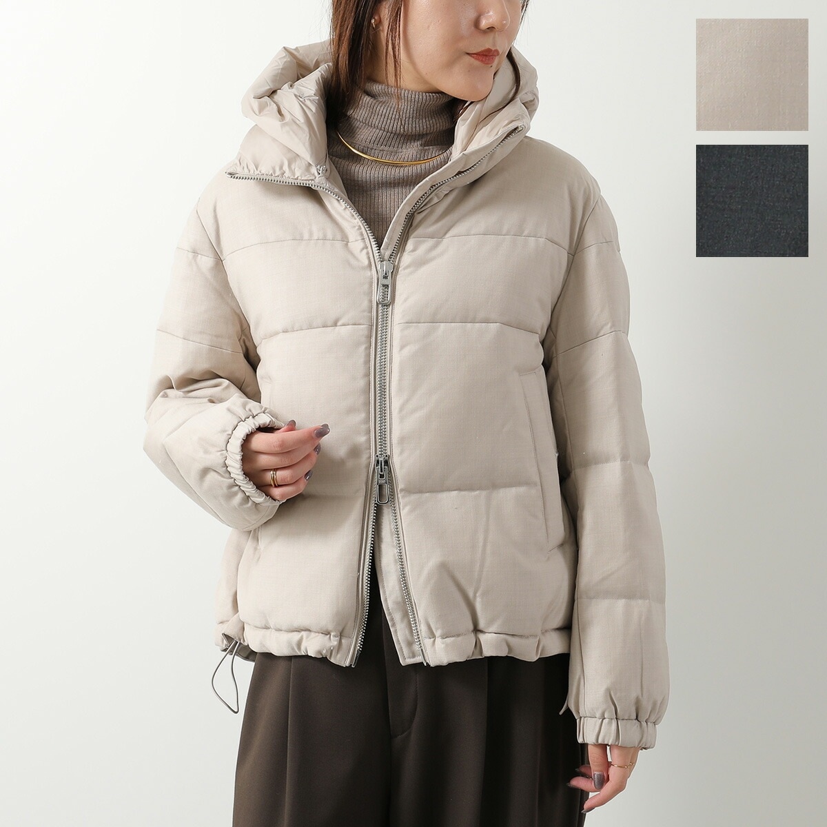 DUNO デュノ ダウンジャケット LORA BOLZANO ローラ レディース ウール フード付き カラー2色