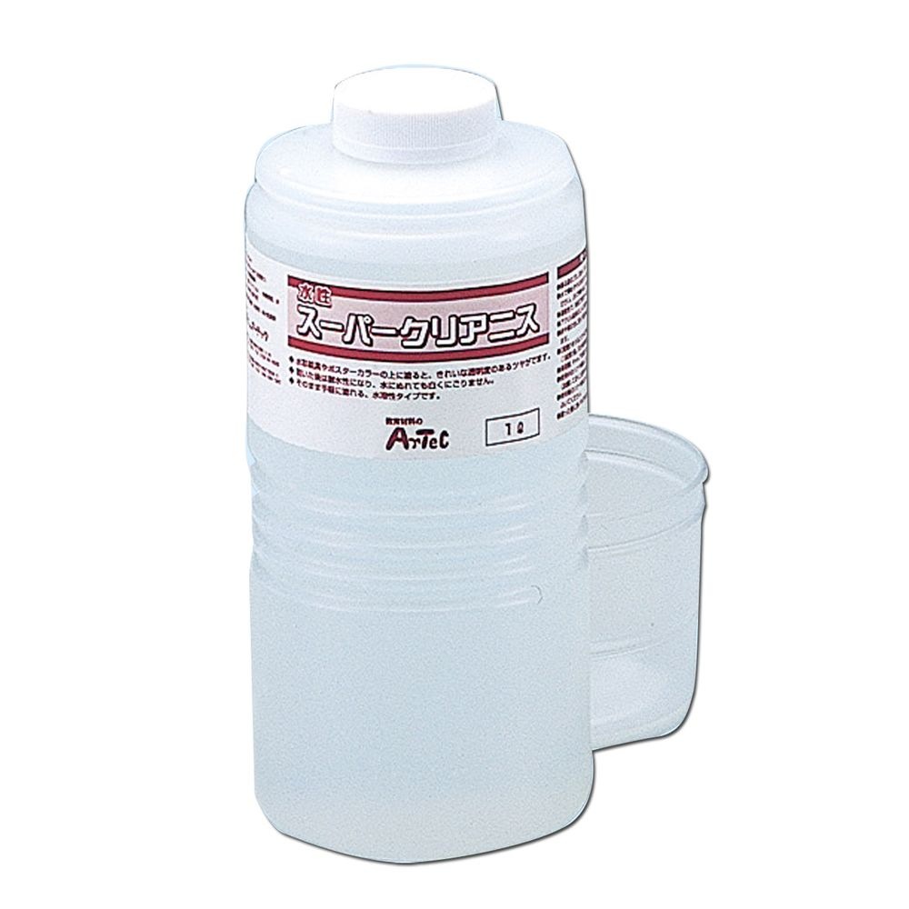 （まとめ買い）スーパークリア（1L）ー水性つやだしニス 32006 [x3セット]