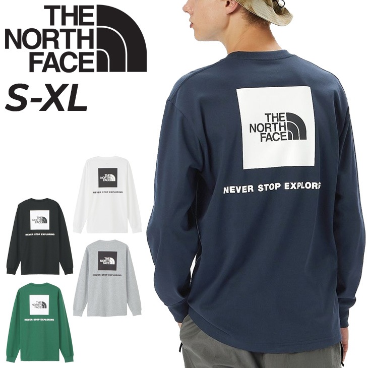 長袖 Tシャツ メンズ バックスクエアロゴティー 速乾 バックプリントパ/NT32442