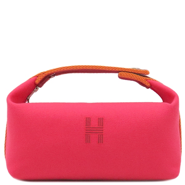 エルメス HERMES ポーチ ブリッド ア ブラック PM トワルアッシュ ハイビスカス シルバー金具 新品 未使用 ハンドバッグ バニティバッグ 【保存袋】【中古】