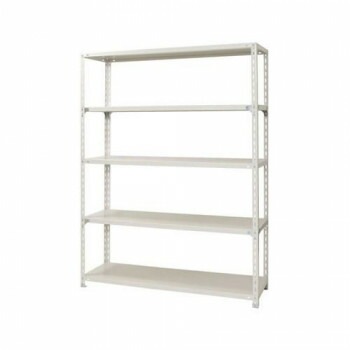 スチールラック　NC1500-21-5段 間口1500x奥行450x高さ2100mm　ホワイト