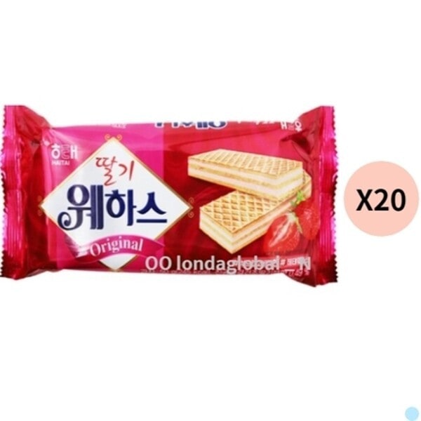 ヘテ ウエハース イチゴ味 50g 20個 菓子パーティー 湯沸室 おやつ