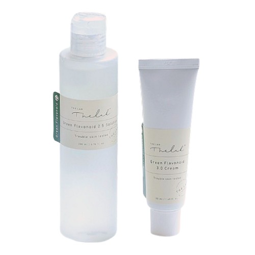 [2点セット]グリーンフラボノイド鎮静クリーム 50mL+ソリューション200mL