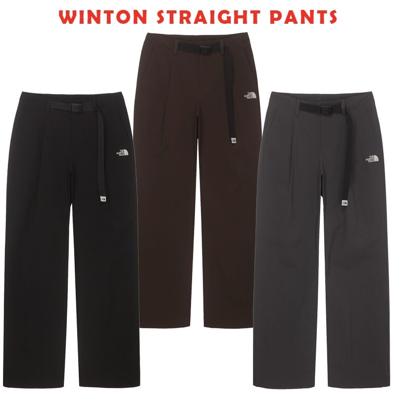 韓国正規品保証 関税負担なしNP6NQ52J WINTON STRAIGHT PANTSデイリー 基本 着装 男子 女子 人気 韓国 ファッション 男女共用 アウトドア