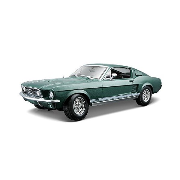1967 Ford Mustang GTA Fastback [Maisto 31166]， Metallic Grn， 1:18 Die Cast 並行輸入品