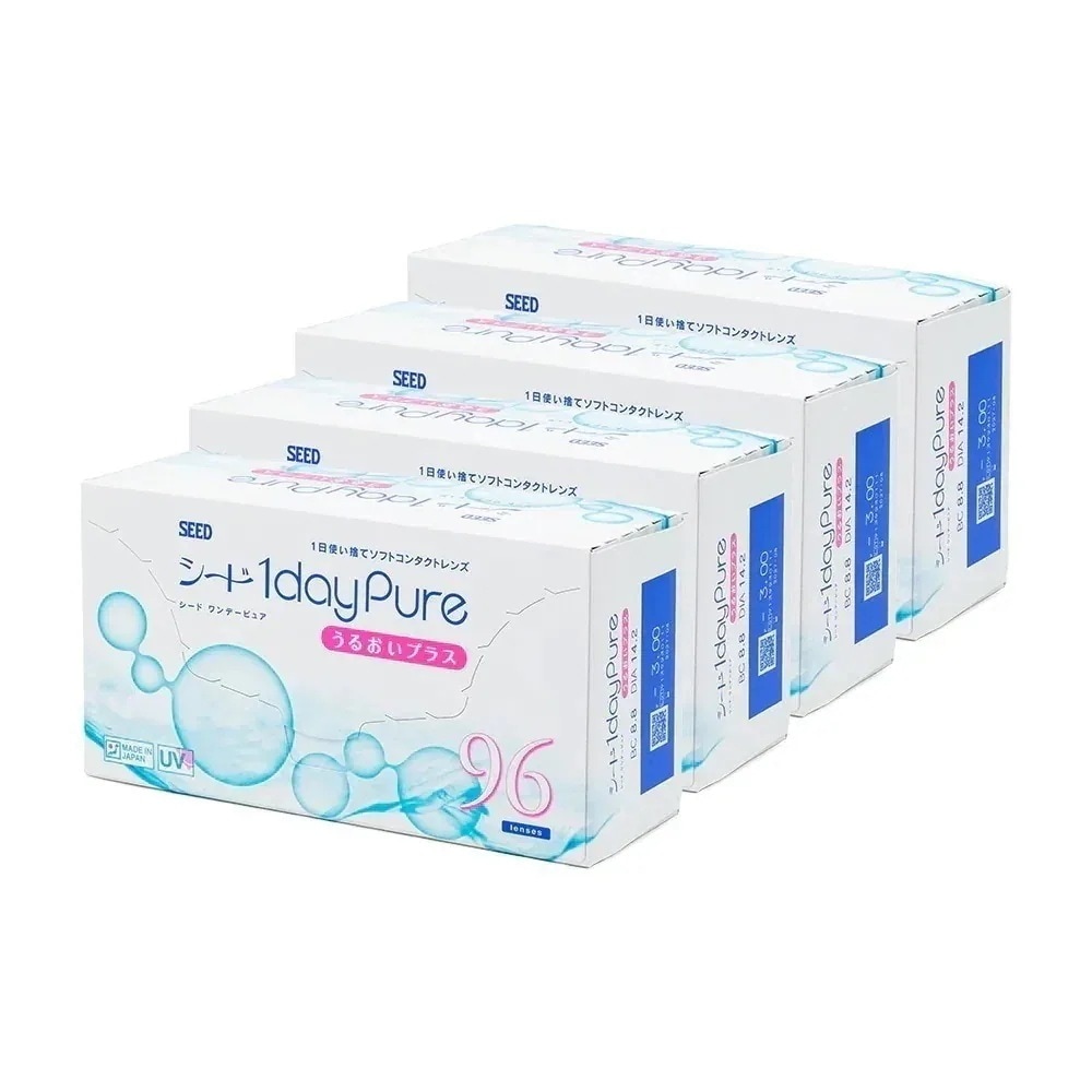 ワンデーピュア うるおいプラス 96枚入り 4箱