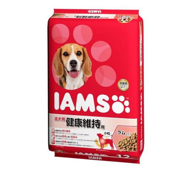 (IAMS) ドッグフード 成犬用 健康維持用 ラム&ライス 小粒 12kg