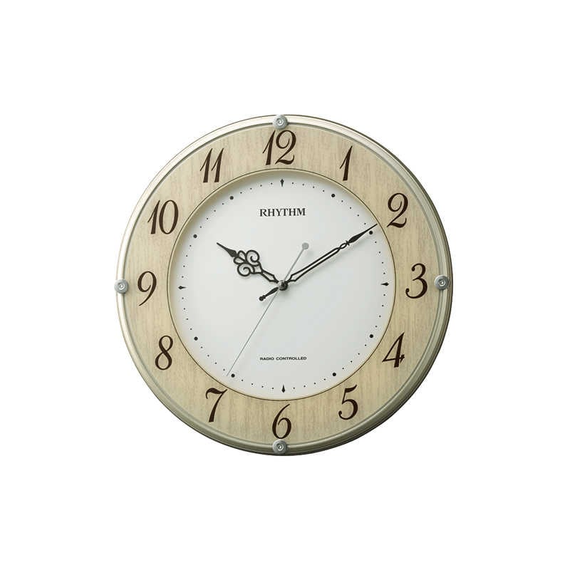 RHYTHM リズム　電波掛け時計 ライブリーナチュレ　8MY506SR23