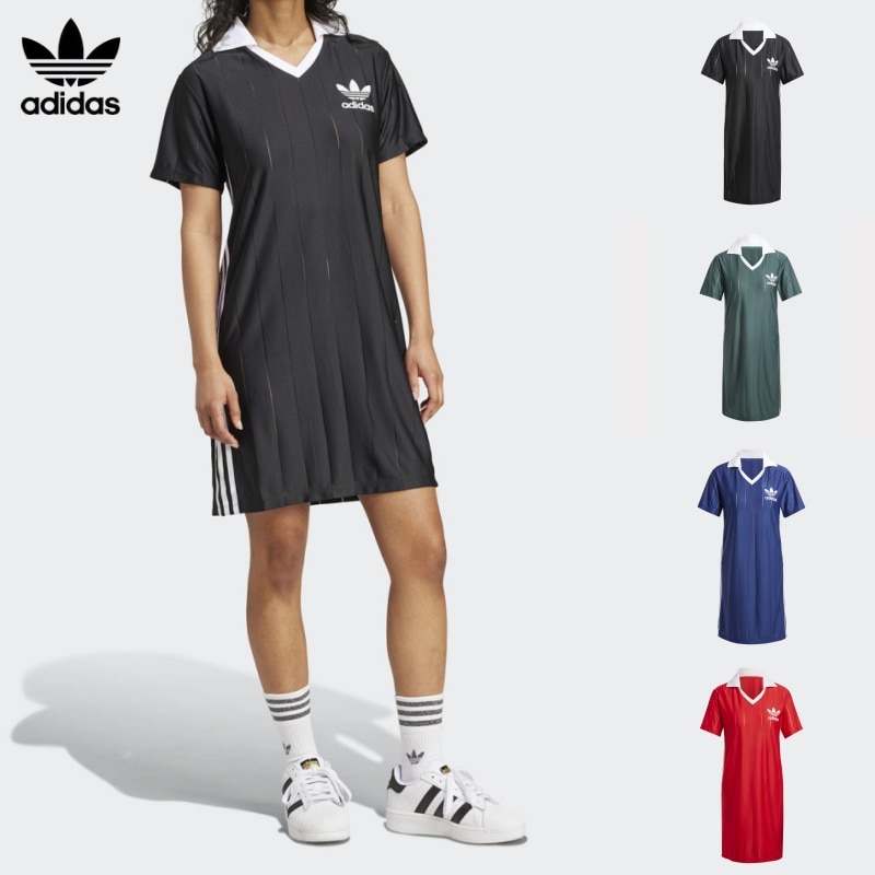[ADIDAS] アディダス 3S ピンストライプ ドレス ミネラルグリーン / 3S DRESS (4色)