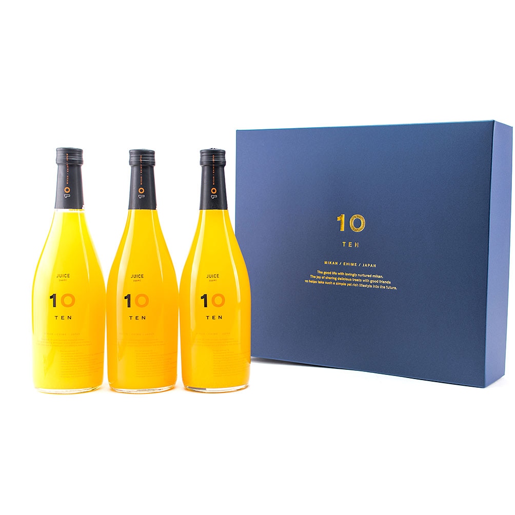 10FACTORY ギフト みかんジュース飲み比べ 3本(720ml) セット 箱入り ギフト包装済