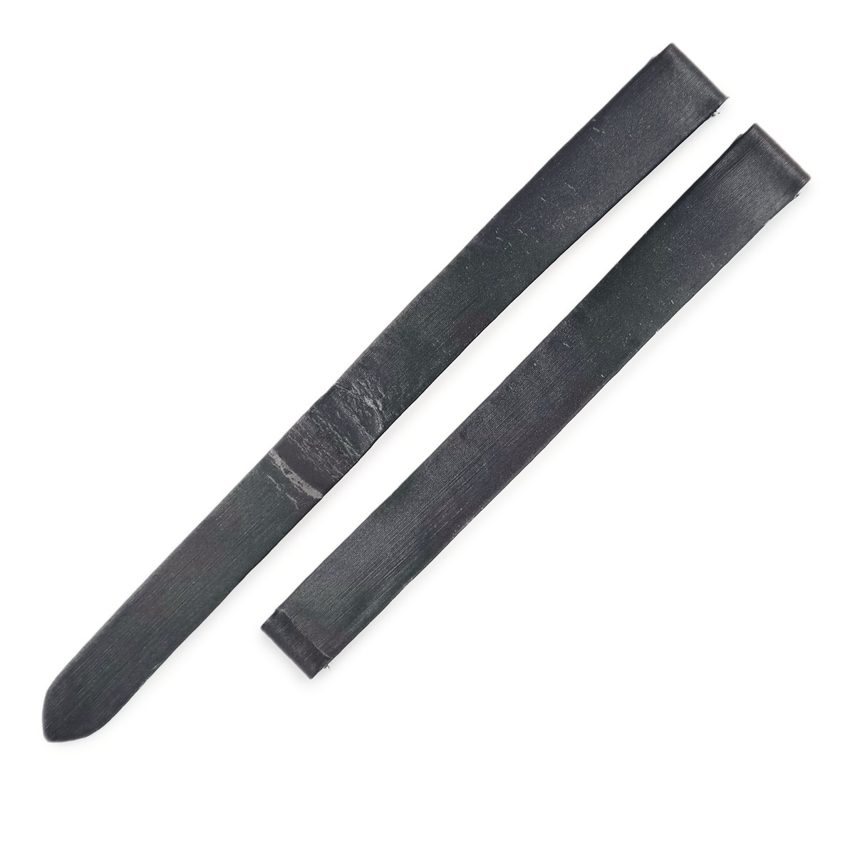 カルティエ Cartier 腕時計パーツ サテン ブラック 純正 替え サテン バンド ベルト ストラップ 交換 予備 スペア 正規品 バックル用 10ｍｍ ブラック 黒 【中古】