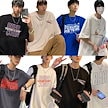 2022夏季韓国メンズファッション大人気半袖/メンズtシャツ/シャツBF原宿风男女兼用