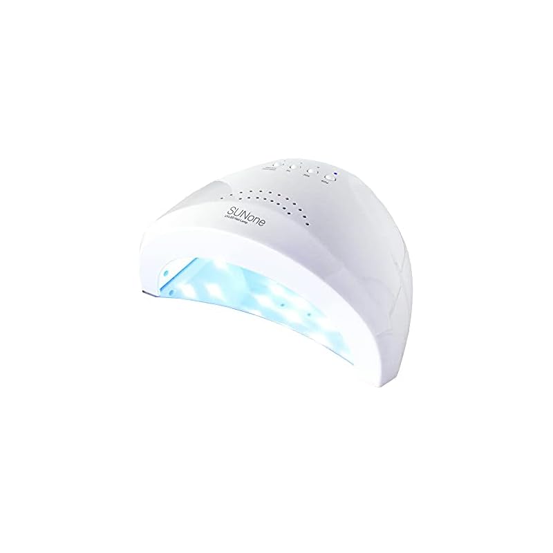 48w UV/LEDライト 2in1 人感センサー付き ネイルドライヤー UV/LED兼用ライト カラー：ホワイト