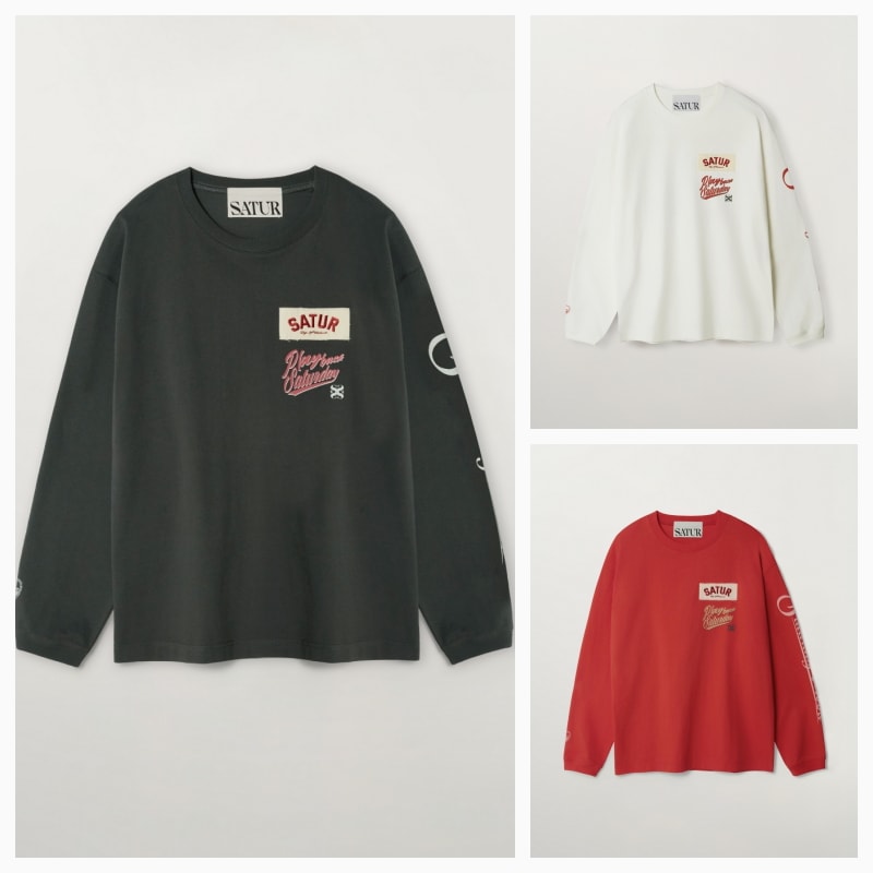 【SATUR】26SS 90s Playback Long Sleeve : 3colors